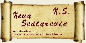 Neva Sedlarević vizit kartica